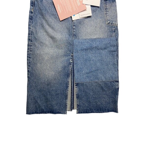 NWT ESSENTIEL ANTWERP Zimpala Blue Denim Midi Pencil Skirt-sz 34 (US 2) - Picture 7 of 11